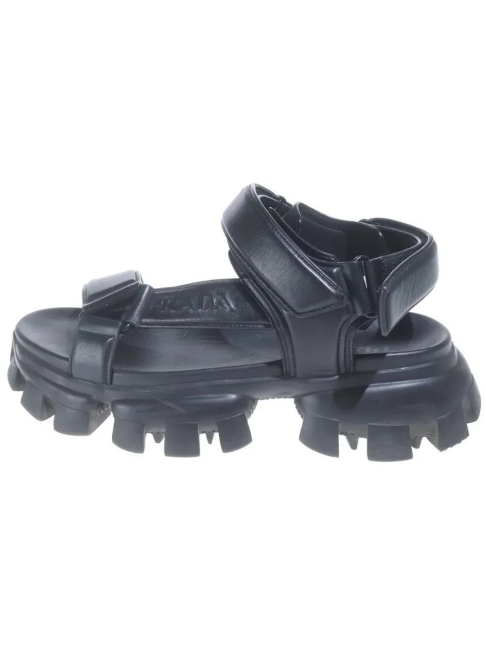 Prada Padded Nappa Leather Sport Sandals